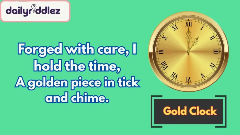 Artistic Gold Riddles