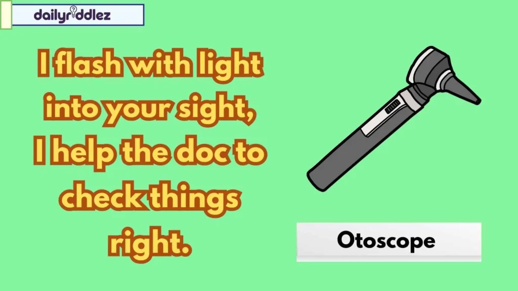 Riddles About Doctors' Tools