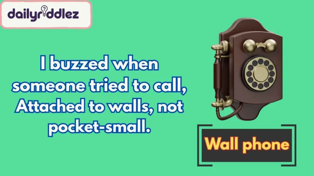 Riddles About Old Phones