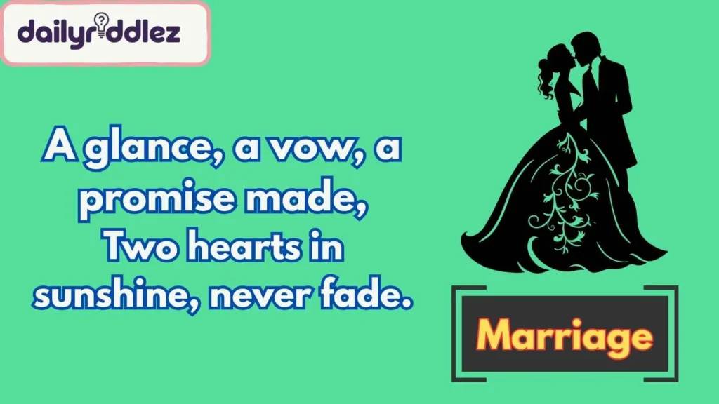 Romantic Wedding Riddles