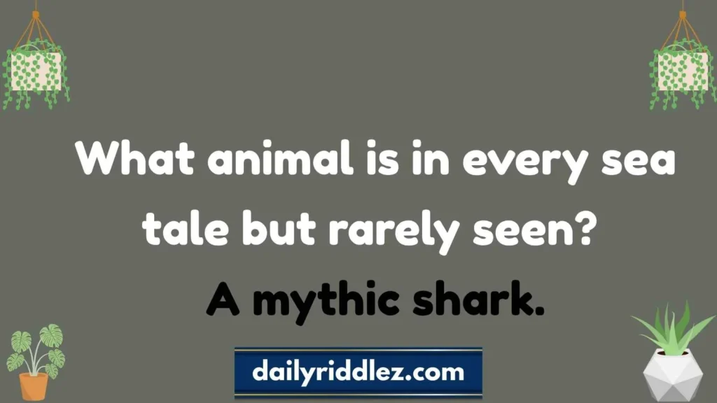 Hard Shark Riddles