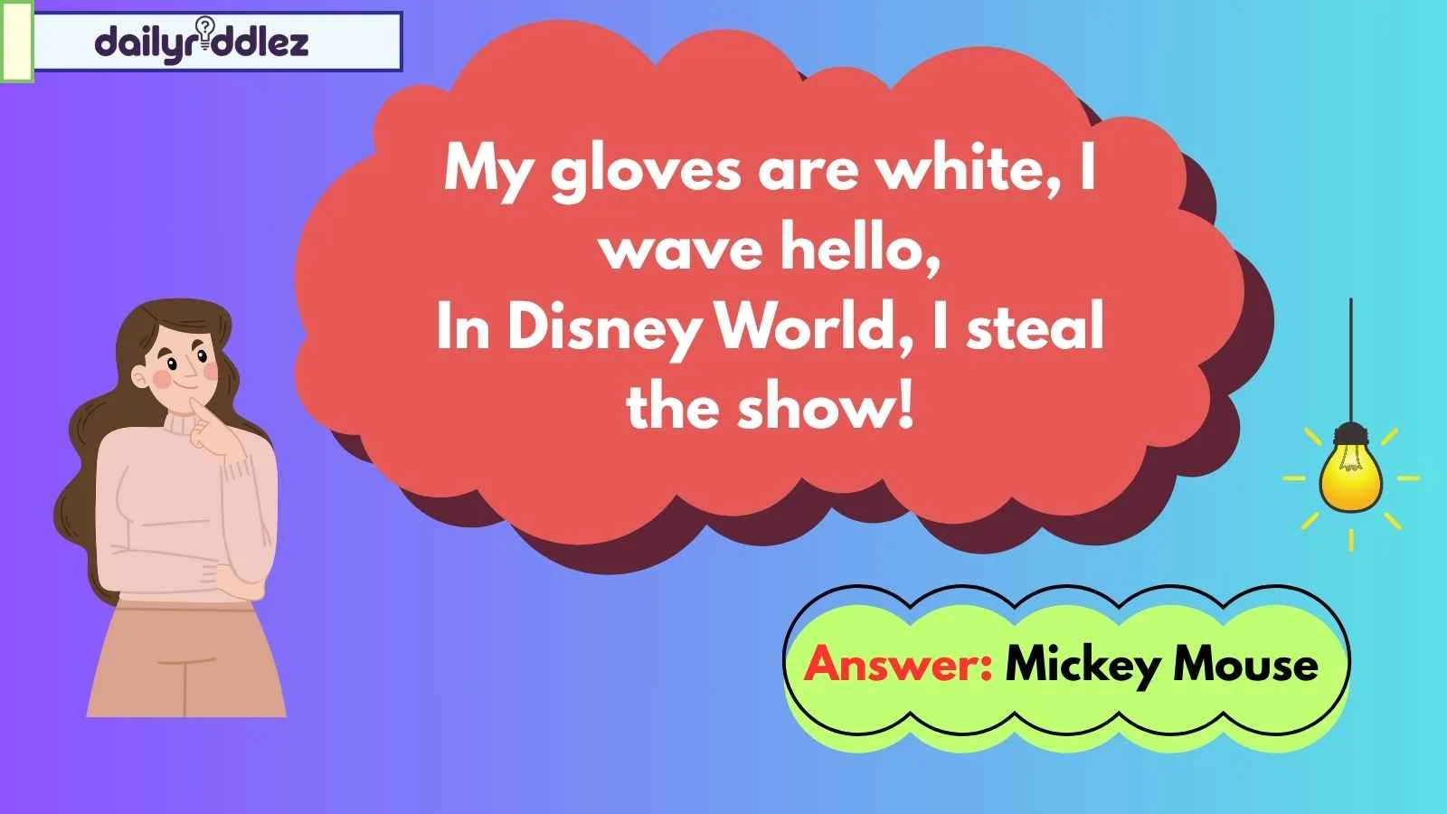 Read more about the article 207+ Mickey Mouse Riddles You Can’t Solve! (2025)