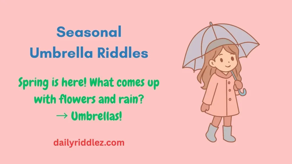 Seasonal Umbrella Riddles