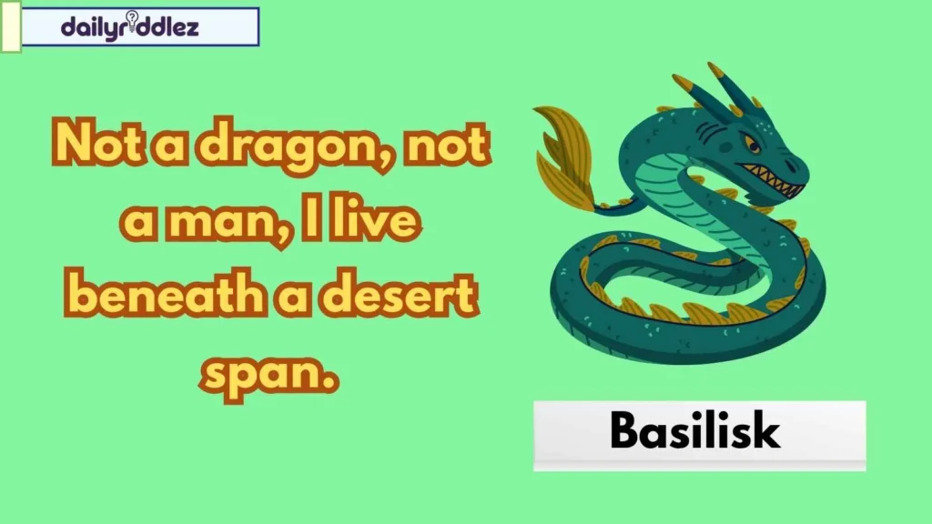 Mythical & Fictional Reptile Riddles