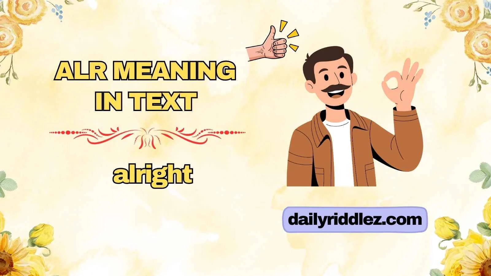ALR Meaning in Text