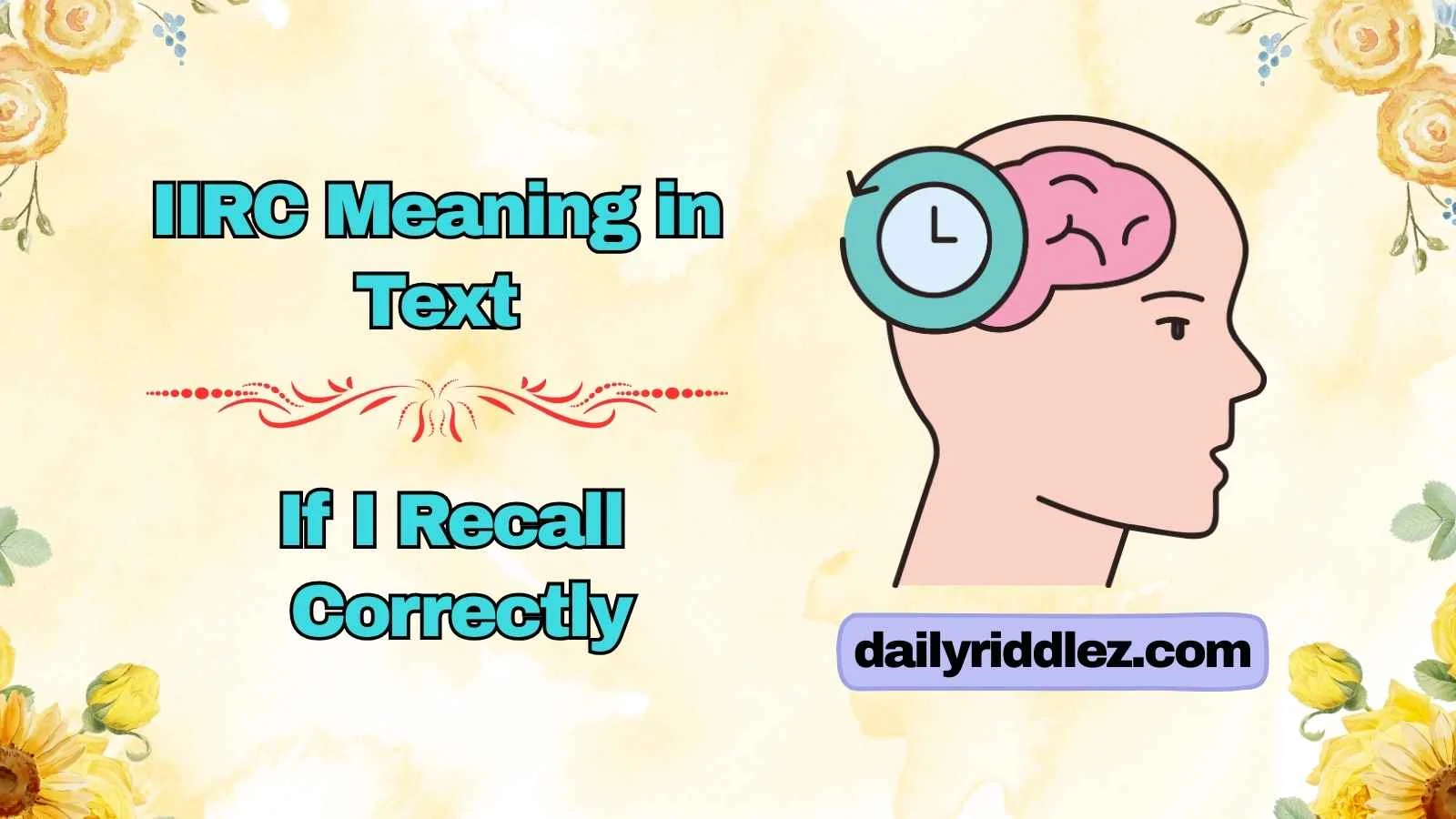 IIRC Meaning in Text