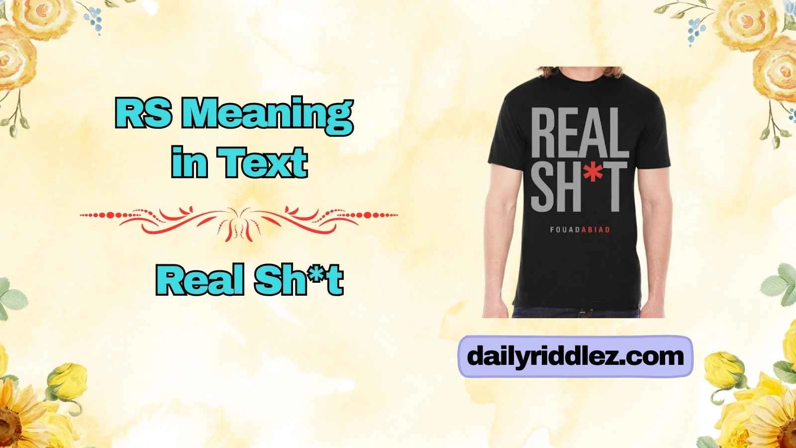 RS Meaning in Text
