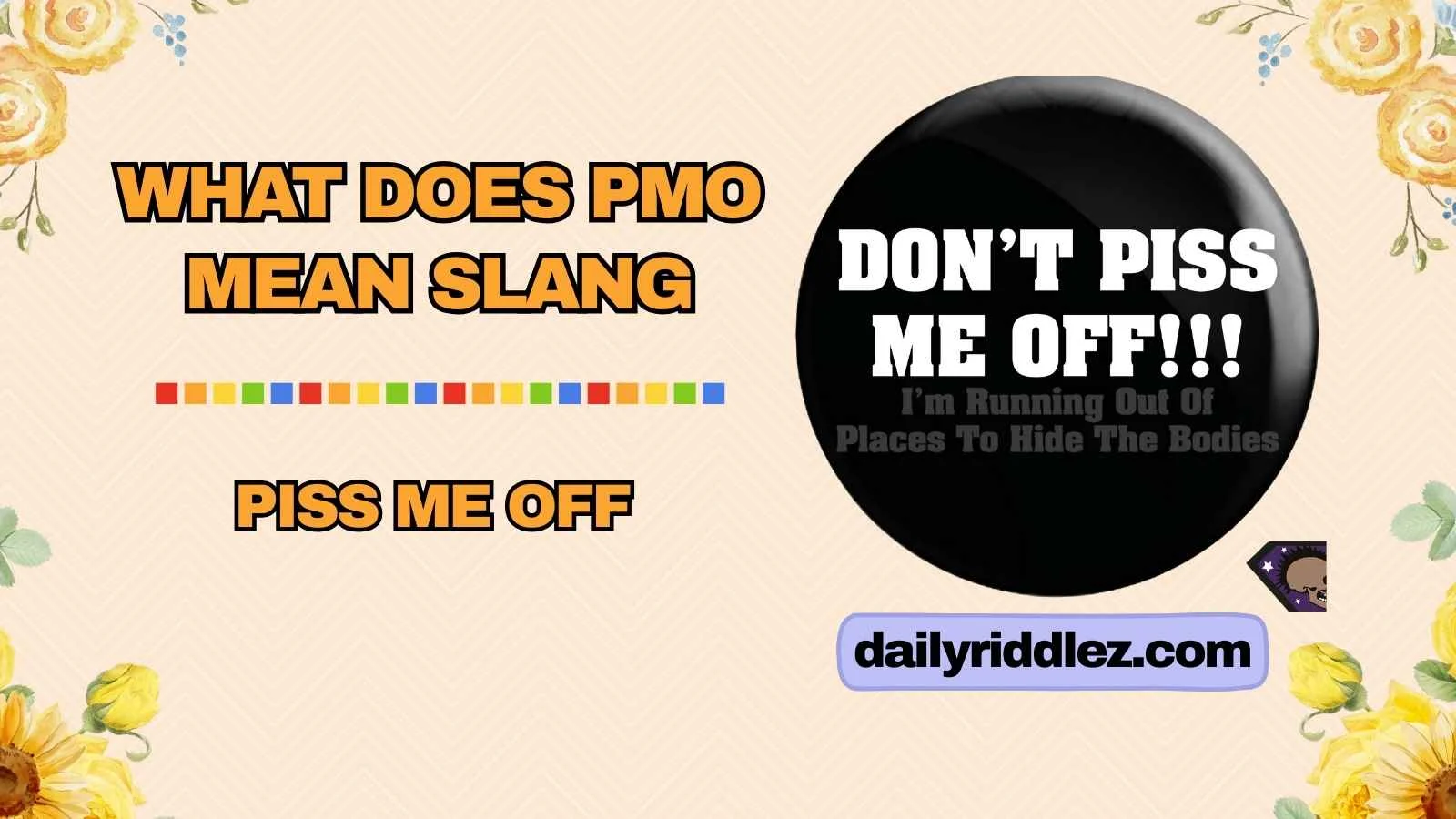 What Does PMO Mean Slang